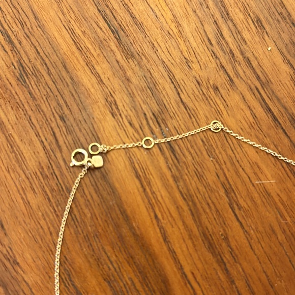 14k rose gold necklace with pave diamonds - Picture 8 of 8